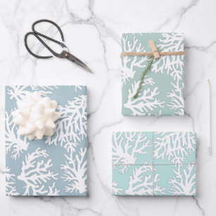 Koraalriffen Beach Summer Weddenschap Inpakpapier Vel