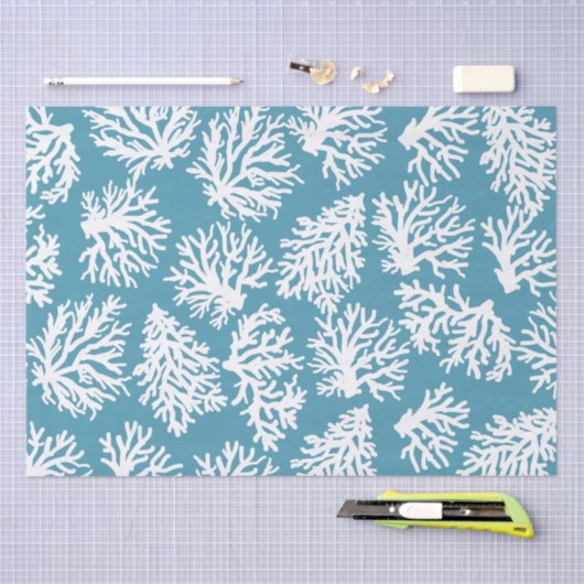 Koraalriffen Beach Summer Weddenschap Tissuepapier (Craft)