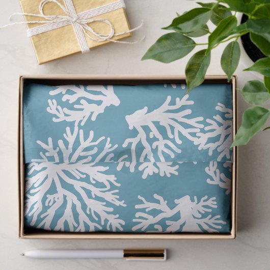 Koraalriffen Beach Summer Weddenschap Tissuepapier (Geschenk)