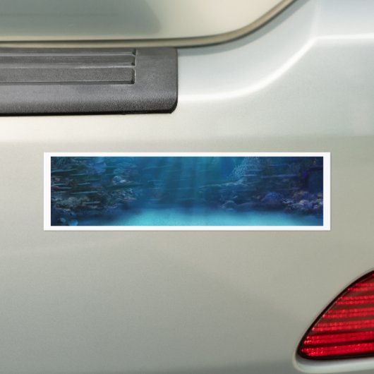 Koraalriffen onderwater bumpersticker (Op auto)