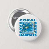 Koraalriffen opslaan ronde button 5,7 cm (Voorkant /achterkant)