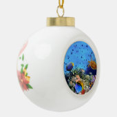 Koraalriffen voor kleurstoffen keramische bal ornament (Links)