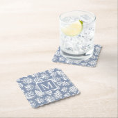 Koraalriffen zomerkustmonogram buiten kartonnen onderzetters (Insitu)