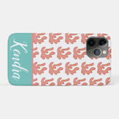 Koraalrifstrand Zomerpatroon Teal Case-Mate iPhone Case (Achterkant (horizontaal))