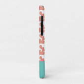 Koraalrifstrand Zomerpatroon Teal Case-Mate iPhone Case (Achterkant/links)