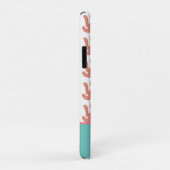 Koraalrifstrand Zomerpatroon Teal Case-Mate iPhone Case (Achterkant/rechts)