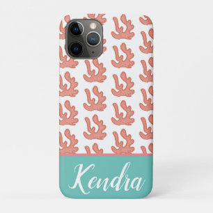Koraalrifstrand Zomerpatroon Teal Case-Mate iPhone Case