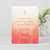 Koraalrift — Minimale Waterverf Kaart (Staand voorkant)