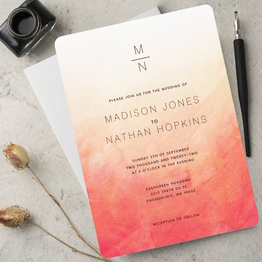 Koraalrift — Minimale Waterverf Kaart