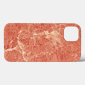 Koraalrode marmer Case-Mate iPhone case (Achterkant (horizontaal))