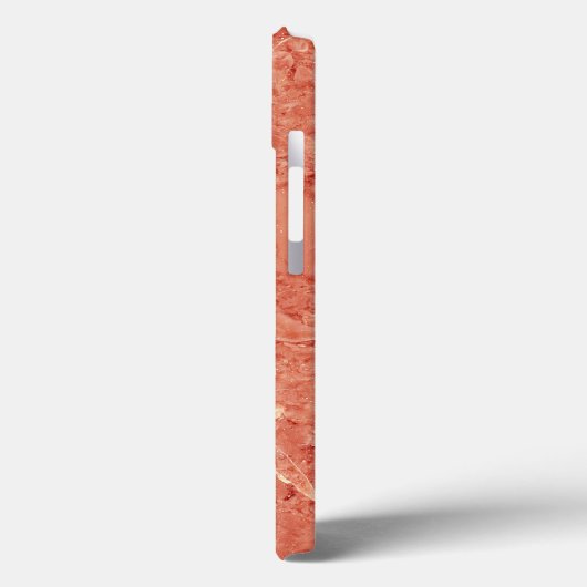Koraalrode marmer Case-Mate iPhone case (Achterkant / Links)