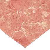 Koraalrode marmer korte tafelloper (Hoek)