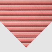 Koraalrode roze beige strepen tissuepapier (Detail)