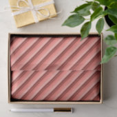 Koraalrode roze beige strepen tissuepapier (Geschenk)