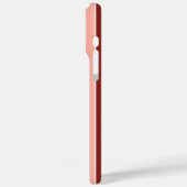 Koraalrode roze strepen Case-Mate iPhone case (Achterkant / Links)