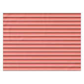 Koraalrode roze strepen tafelkleed (Voorkant (Horizontaal))