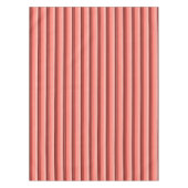 Koraalrode roze strepen tafelkleed (Voorkant)