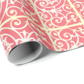 Koraalrolpatroon Cadeaupapier (Rol Hoek)