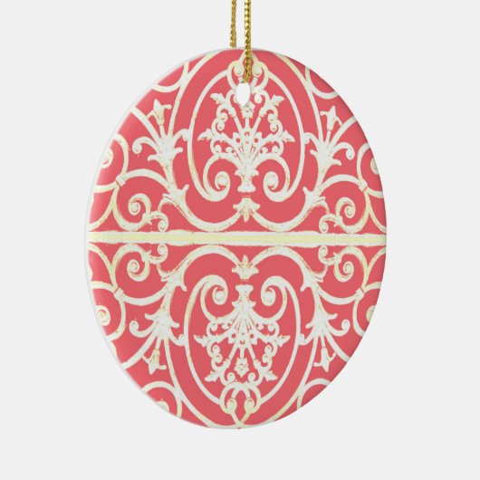 Koraalrolpatroon Keramisch Ornament (Rechts)