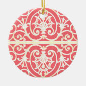 Koraalrolpatroon Keramisch Ornament (Voorkant)