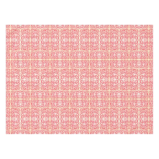 Koraalrolpatroon Tafelkleed (Voorkant (Horizontaal))