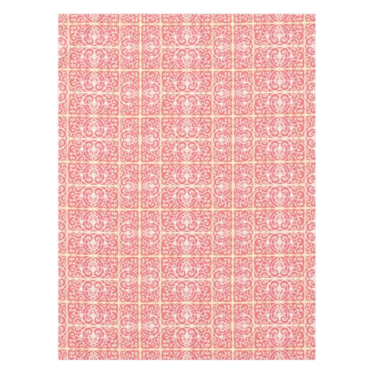 Koraalrolpatroon Tafelkleed (Voorkant)