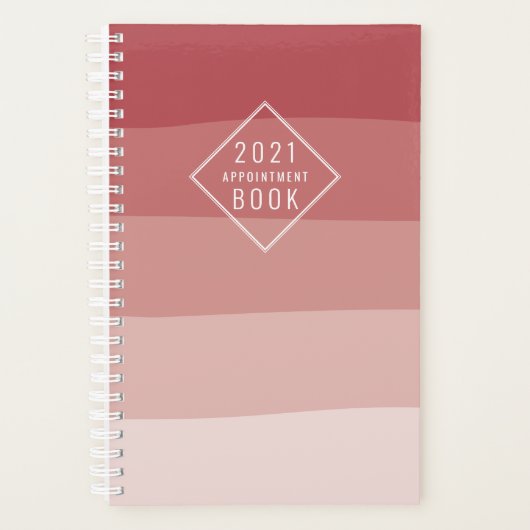 Koraalrood hair Beauty Salon Benoeming Planner (Voorkant)