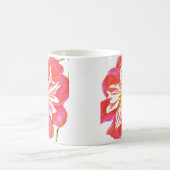 Koraalrood met witte streep koffiemok (Center)