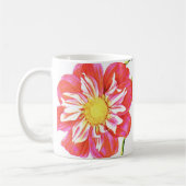 Koraalrood met witte streep koffiemok (Links)