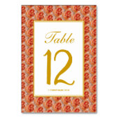 KORAALROOS Elegante Bloemige TROUW Christelijk Kaart (Achterkant)