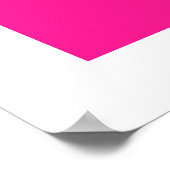 Koraalroze Abstracte cirkels Sierkussen Poster (Hoek)