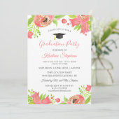 Koraalroze bloemen Lente tuinbouwpartij Kaart (Staand voorkant)