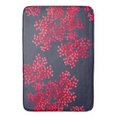 Koraalroze bloemknoppen badmat (Voorkant Verticaal)