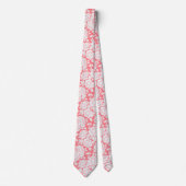 Koraalroze bloemrozen Huwelijk Necktie Stropdas (Voorkant)