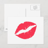 Koraalroze Briefkaart (Voorkant / Achterkant)