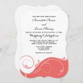 koraalroze bruinkoraalbruine bruinbruinbruidjes kaart (Voorkant / Achterkant)