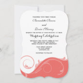 koraalroze bruinkoraalbruine bruinbruinbruidjes kaart (Voorkant)