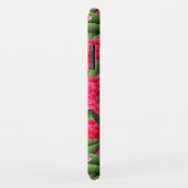 Koraalroze Camelia's en Groene Bladeren Case-Mate iPhone Case (Achterkant/rechts)