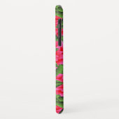 Koraalroze Camelia's en Groene Bladeren Case-Mate iPhone Case (Achterkant/links)