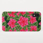 Koraalroze Camelia's en Groene Bladeren Case-Mate iPhone Case (Achterkant (horizontaal))