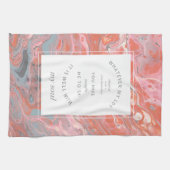 Koraalroze Christelijke Hymn Kitchen Towel Theedoek (Horizontaal)