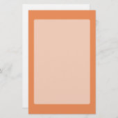 Koraalroze decor klaar om aan te passen briefpapier (Voorkant / Achterkant)