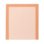 Koraalroze decor klaar om aan te passen notitieblok (Voorkant)