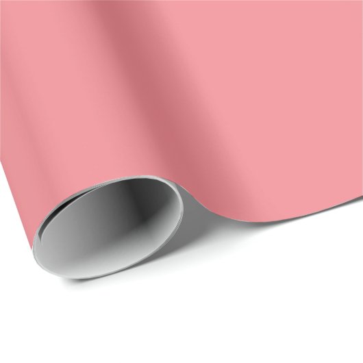Koraalroze en wit patroon cadeaupapier (Rol Hoek)