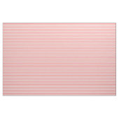 Koraalroze en witte streep stof (Yard (91,4 cm))