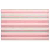 Koraalroze en witte streep stof (Fat Quarter)