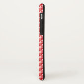 Koraalroze, enamel look, bestudeerd raster Case-Mate iPhone case (Achterkant/links)