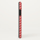 Koraalroze, enamel look, bestudeerd raster Case-Mate iPhone case (Achterkant/rechts)