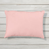 Koraalroze Fantasie Bruiloftsmonogram Buitenkussen (Achterkant)