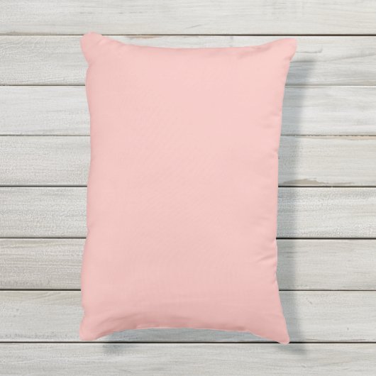 Koraalroze Fantasie Bruiloftsmonogram Buitenkussen (Achterkant (verticaal))